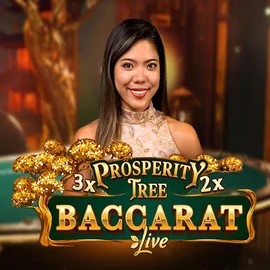 Prosperity Tree Baccarat casino game by Evolution – featured logo at Robocat Casino