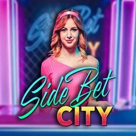 Side Bet City logo by Evolution at Robocat Casino